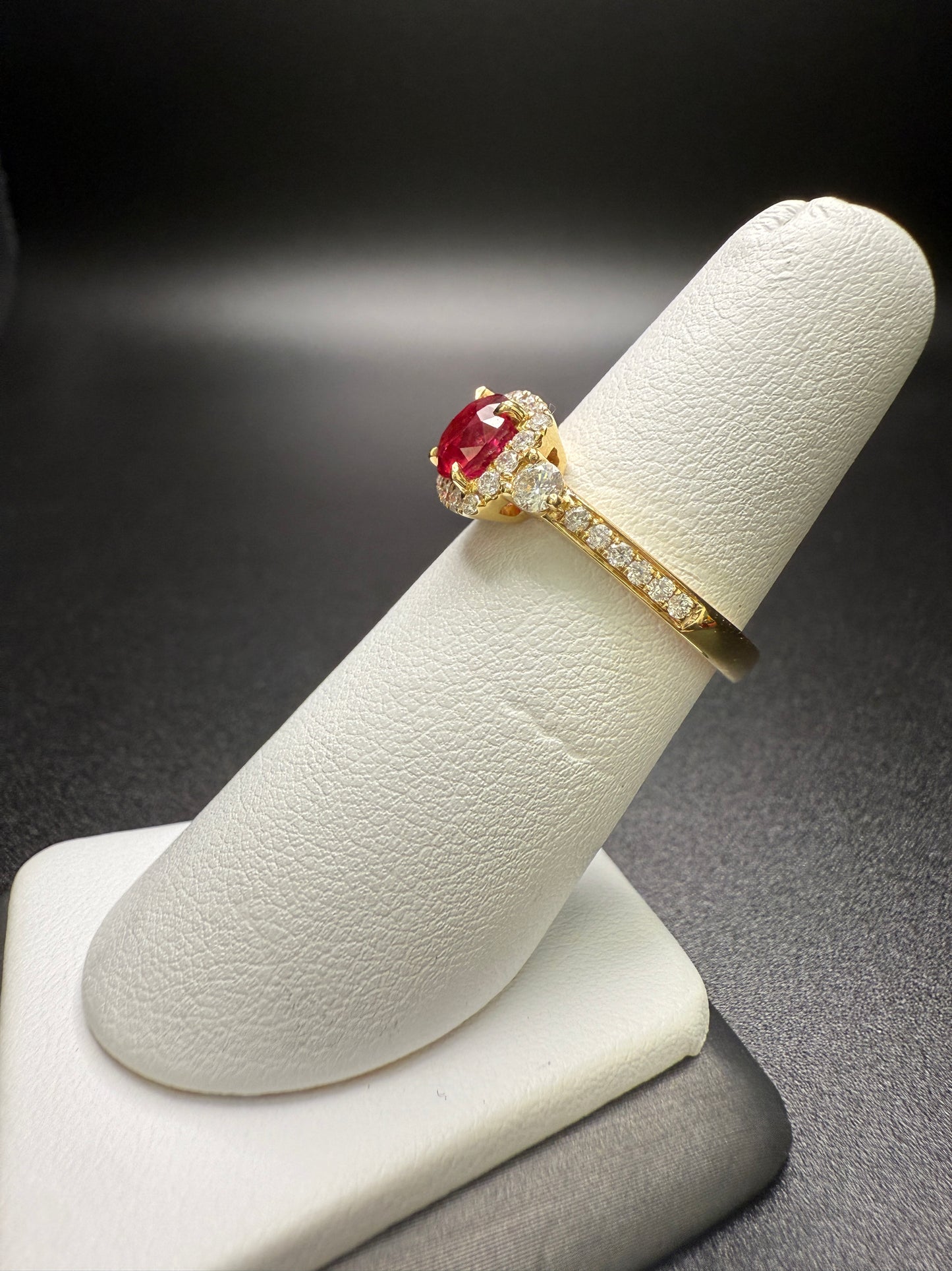 Ruby Halo Ring
