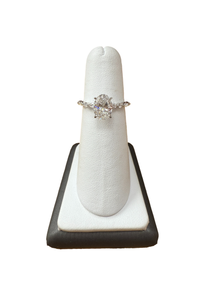 Oval Lab Grown Wedding ring