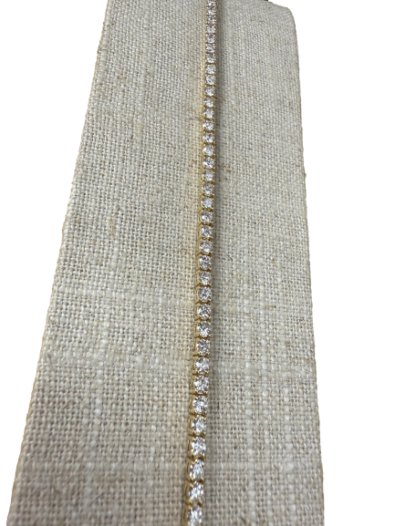 Yellow Gold Diamond Tennis Bracelet