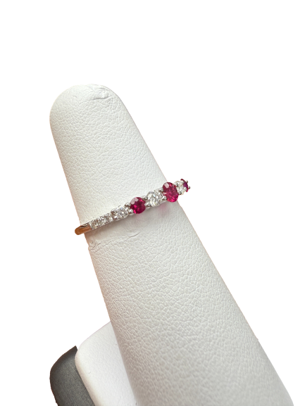 3 Ruby Stone Ring