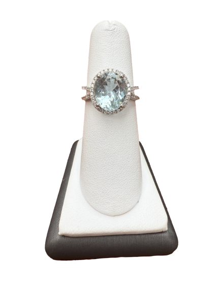 Aqua Marine Stone ring