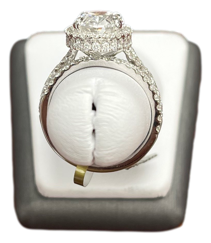 Oval Stone wedding set