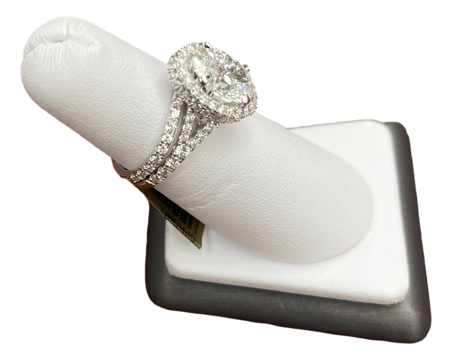 Oval Stone wedding set