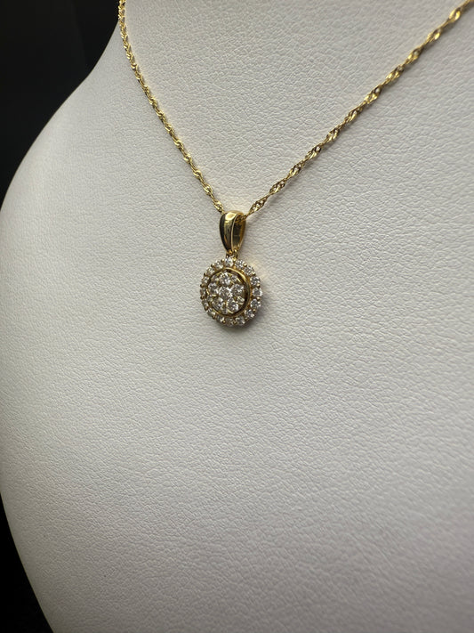Round Diamond Necklace
