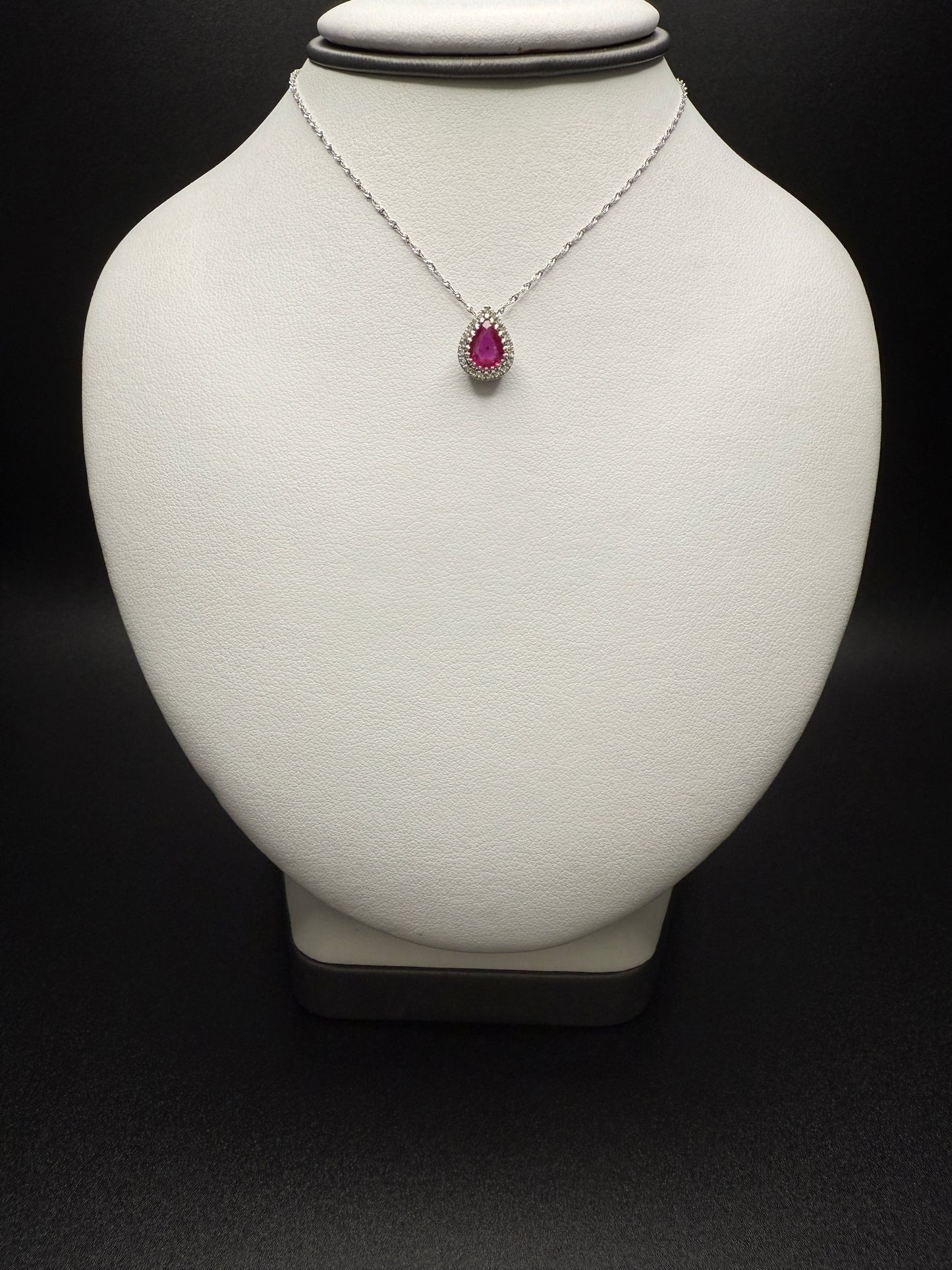 Ruby Necklace W/Natural diamonds