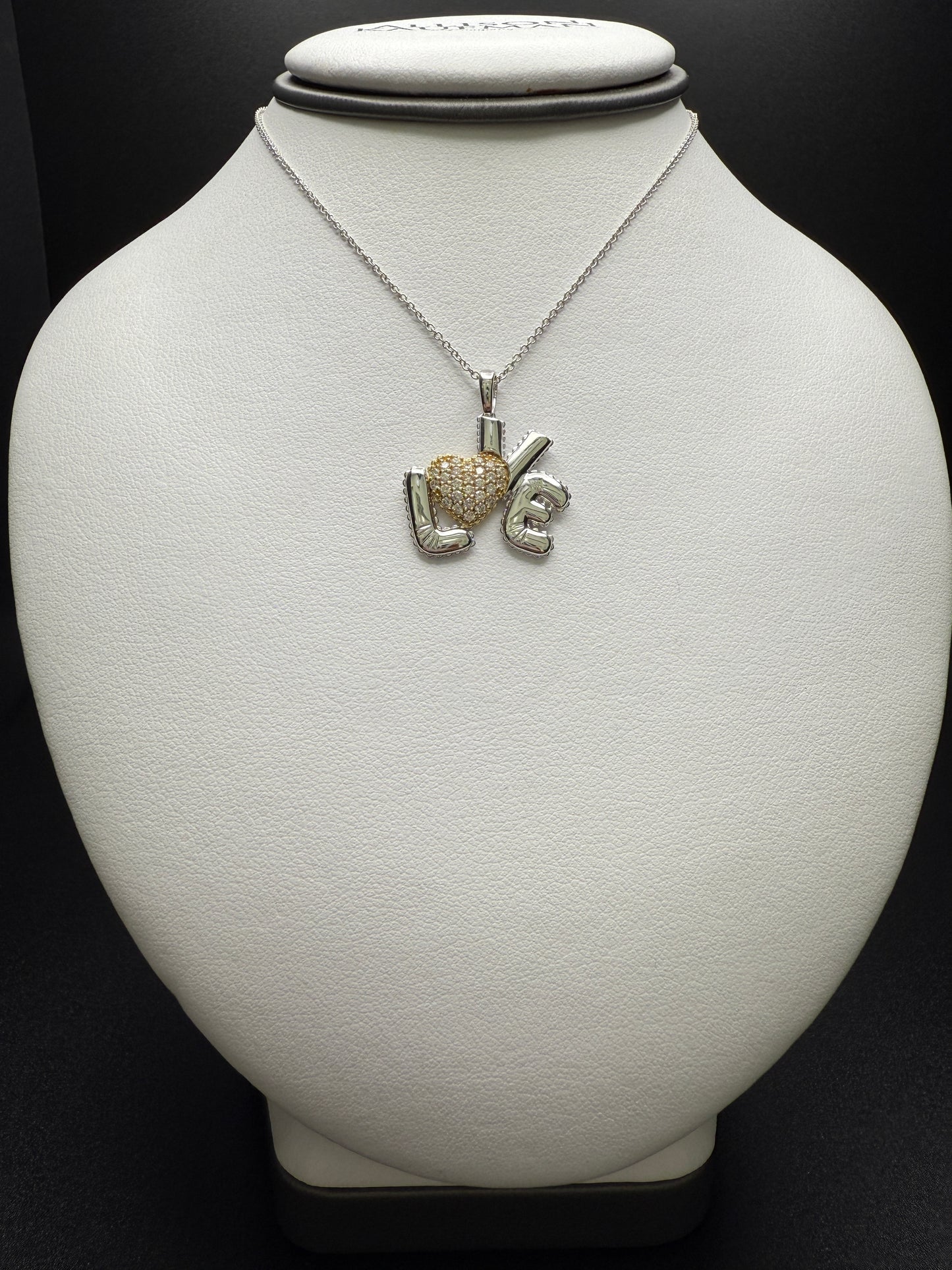 Love Necklace With Golden Heart