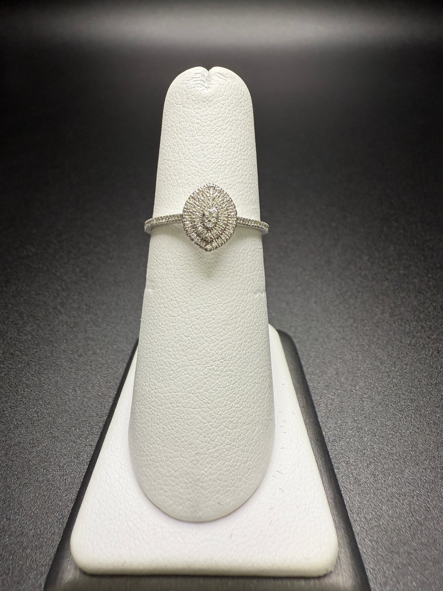 Marquise Diamond Ring Double Frame