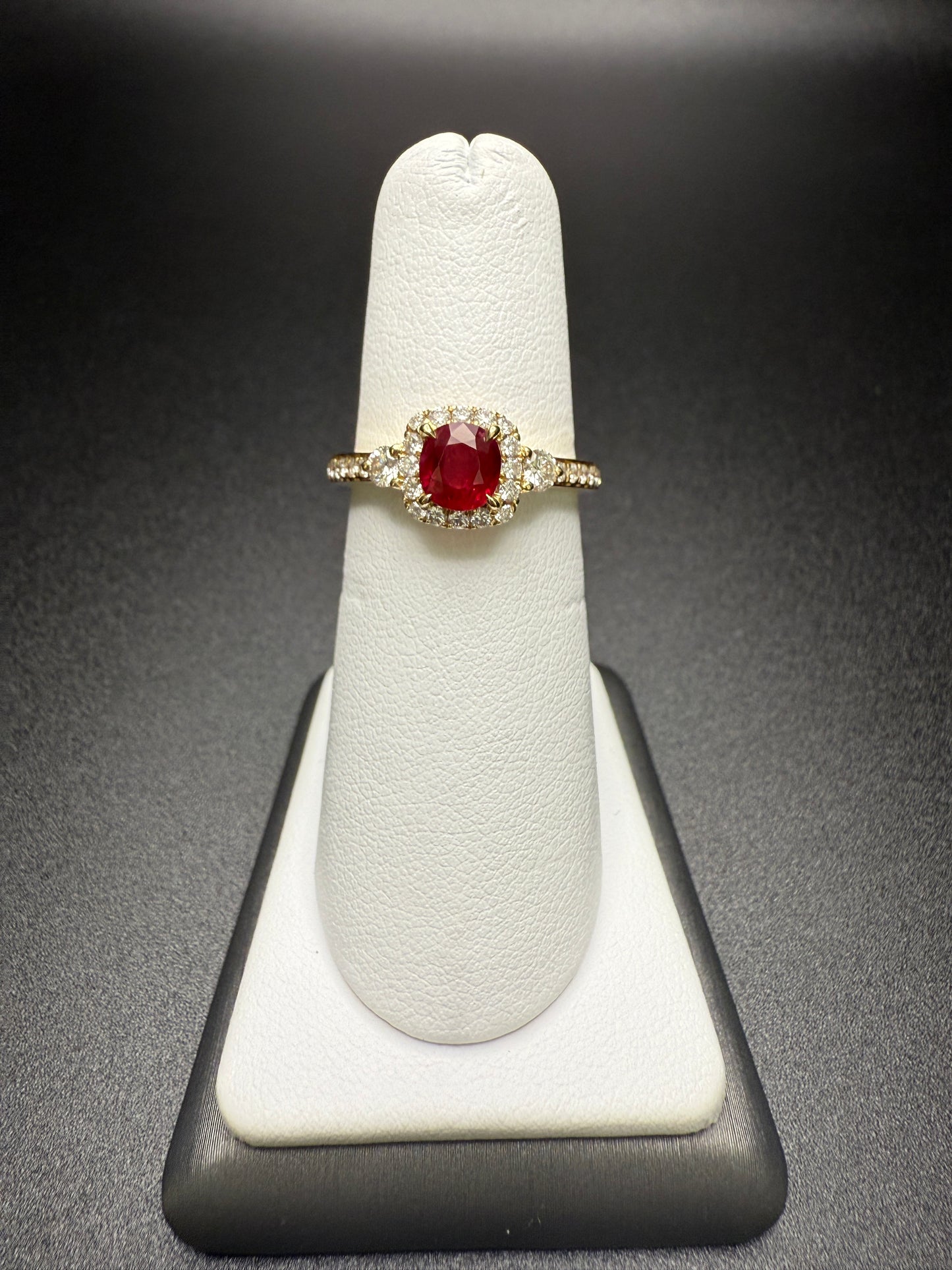 Ruby Halo Ring