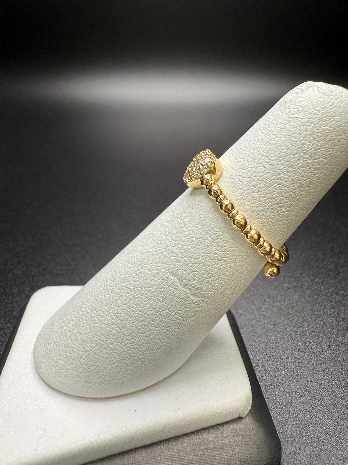 Diamond Cluster Heart Ring