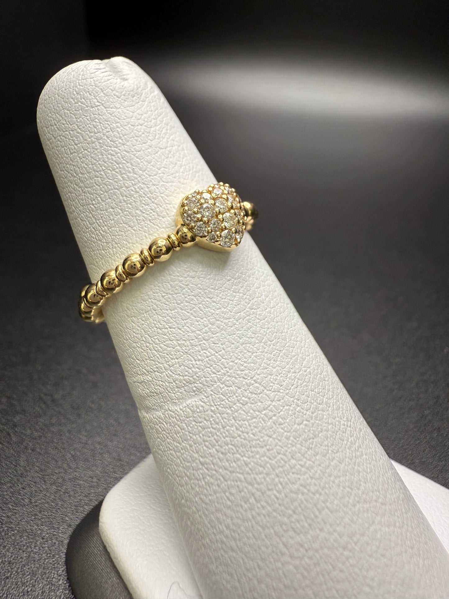 Diamond Cluster Heart Ring