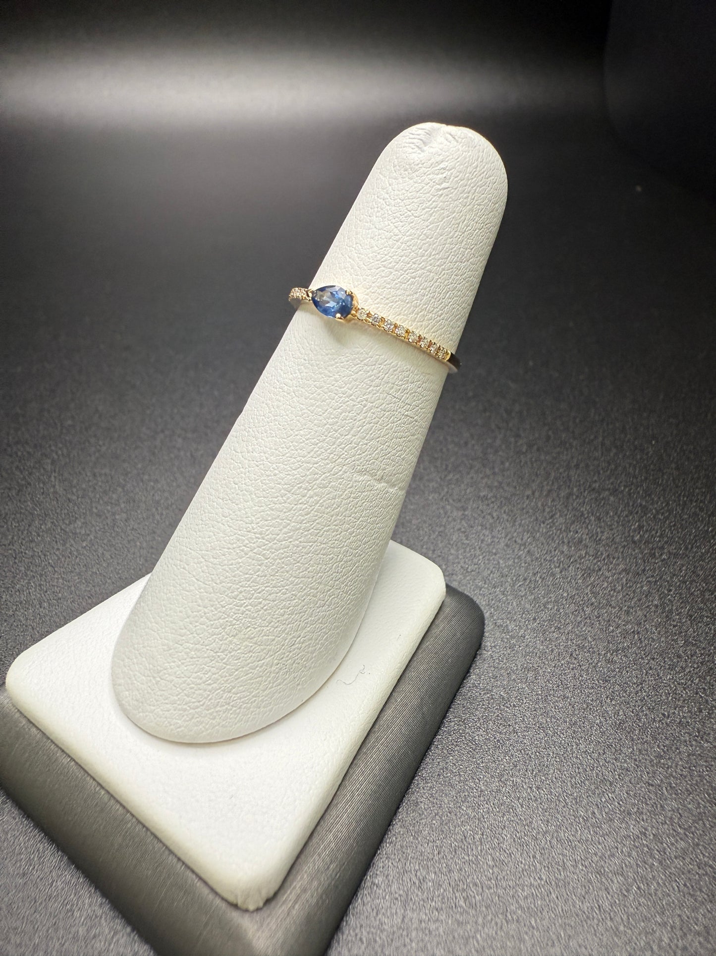 Pear Shaped Sapphire Band